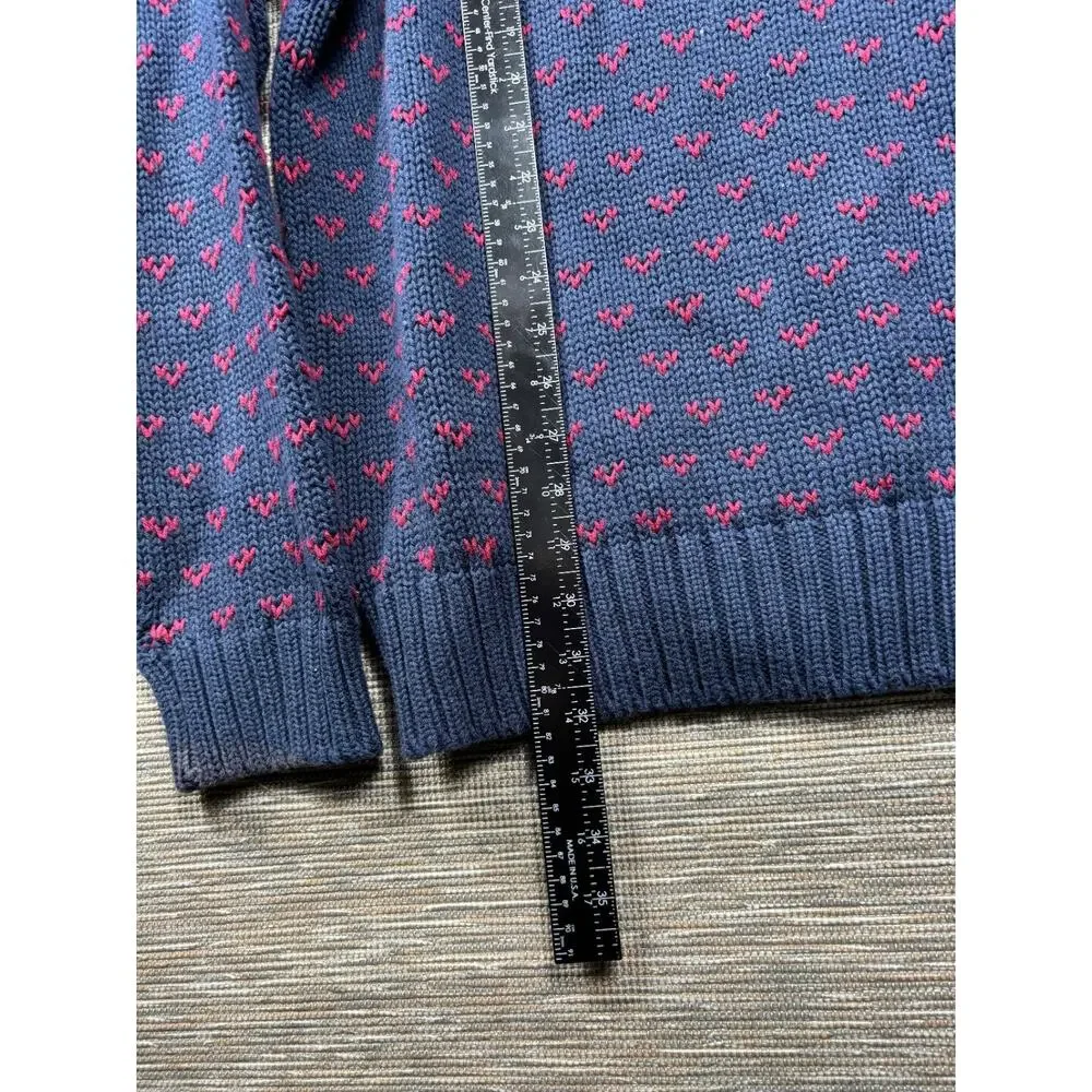 Vintage Eddie Bauer Ribbed Knit Sweater Mens Size XL Tall Blue Classic 90s - Picture 7 of 8